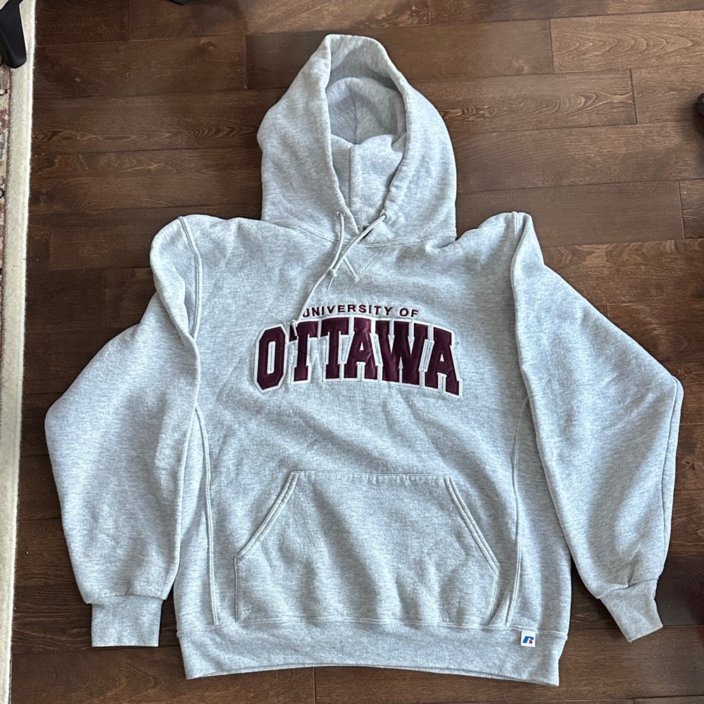 Russell Athletic Gray University Hoodie